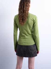TOPSHOP Regular Fit Crew neck Top -Bright Green - 31000137