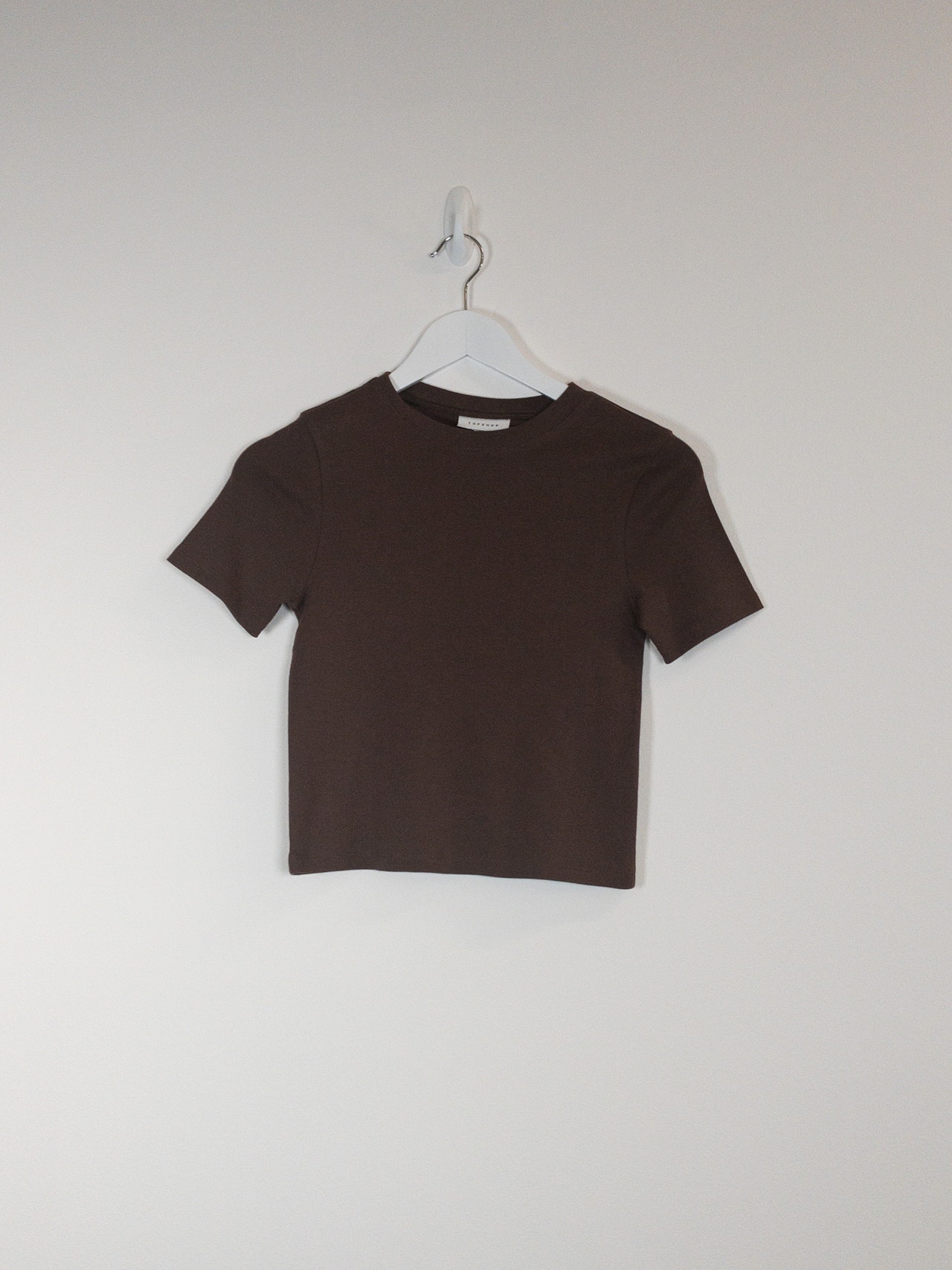 TOPSHOP Regular fit Ronde hals T-shirts -Chocolate Brown - 31000140