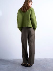 TOPSHOP Wide Leg Fit Tailored Trousers -Bright Green - 31000165