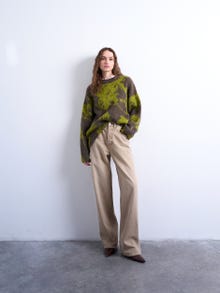 TOPSHOP Normal geschnitten Rundhalsausschnitt Pullover -Bright Green - 31000180