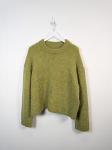 TOPSHOP Boxy Fit Crew neck Genser -Bright Green - 31000181