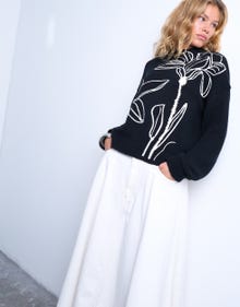 TOPSHOP Normal geschnitten Rundhalsausschnitt Pullover -Black - 31000182