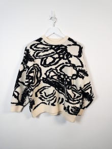 TOPSHOP Normal passform Rundringning Pullover -Ivory Cream - 31000183