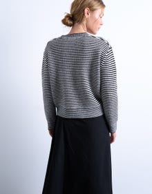 TOPSHOP Regular fit Crewneck Strikket cardigan -Black - 31000196