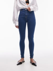 TOPSHOP Skinny Fit Jeans -Medium Blue Denim - 31000216