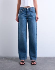 TOPSHOP Wide leg fit Jeans -Medium Blue Denim - 31000244
