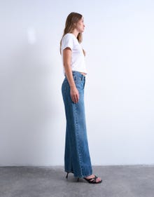 TOPSHOP Wide leg fit Jeans -Medium Blue Denim - 31000244