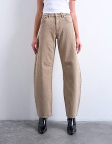 TOPSHOP Barrel Fit Jeans -Beige Denim - 31000245