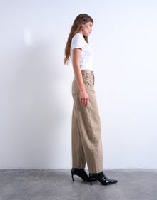 TOPSHOP Barrel Fit Jeans -Beige Denim - 31000245