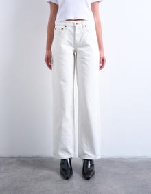 TOPSHOP Weiter Beinschnitt Jeans -White Denim - 31000246