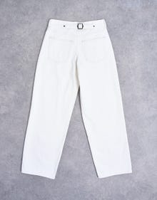 TOPSHOP Weiter Beinschnitt Jeans -White Denim - 31000246