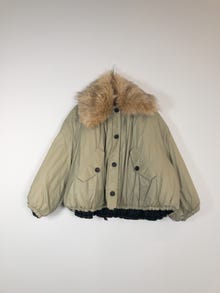 TOPSHOP Spread-krage Ytter-bomber -Bright Green - 31000278
