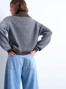 TOPSHOP Regular fit Skjortekrave Trøje -Blue Iolite - 31000289