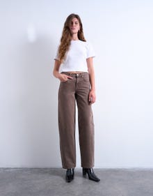 TOPSHOP Weiter Beinschnitt Jeans -Brown Denim - 31000295