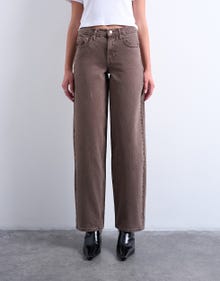 TOPSHOP Weiter Beinschnitt Jeans -Brown Denim - 31000295