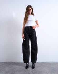 TOPSHOP Redovno prianjanje Traperice -Black Denim - 31000303