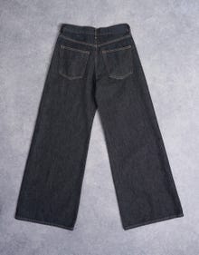 TOPSHOP Široka noga stane Traperice -Black Denim - 31000306