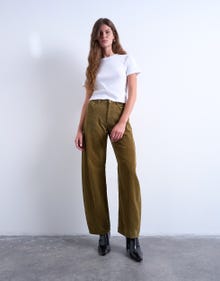TOPSHOP Široka noga stane Traperice -Light Brown Denim - 31000308
