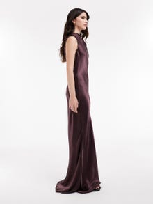 TOPSHOP Regular fit O-hals Lange jurk -Burgundy - 31000362