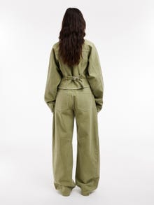 TOPSHOP Bačva stane Traperice -Medium Green Denim - 31000415