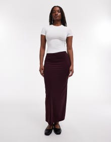 TOPSHOP Long skirt -Burgundy - 31000447