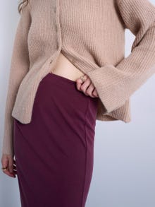 TOPSHOP Lång kjol -Burgundy - 31000447