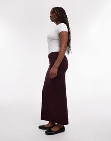 TOPSHOP Long skirt -Burgundy - 31000447