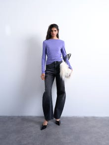 TOPSHOP Standard Fit Cowl neck Top -Purple Heart - 31000539