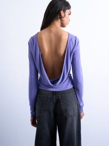TOPSHOP Standard Fit Cowl neck Top -Purple Heart - 31000539