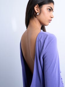 TOPSHOP Standard Fit Cowl neck Top -Purple Heart - 31000539