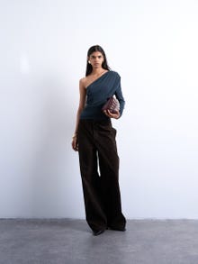 TOPSHOP Tops Standard Fit Asymétrique -Concrete Grey - 31000543