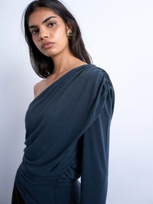 TOPSHOP Tops Standard Fit Asymétrique -Concrete Grey - 31000543