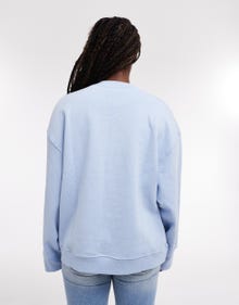 TOPSHOP Standard Fit Crew neck Sweatshirt -Stone Blue - 31000550