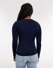 TOPSHOP Standard fit O-hals Top -Navy Blazer - 31000561