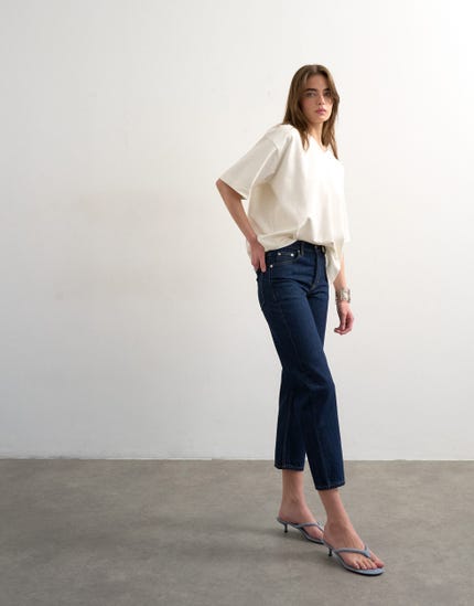 Vero Moda VMZAMIRAOLYMPIA MR Straight PL Pant Noos Pantaloni, Black, XS/34 da Donna Vero Moda VMZAMIRAOLYMPIA MR Straight PL Pant Noos Pantaloni, Black, XS/34 da Donna
