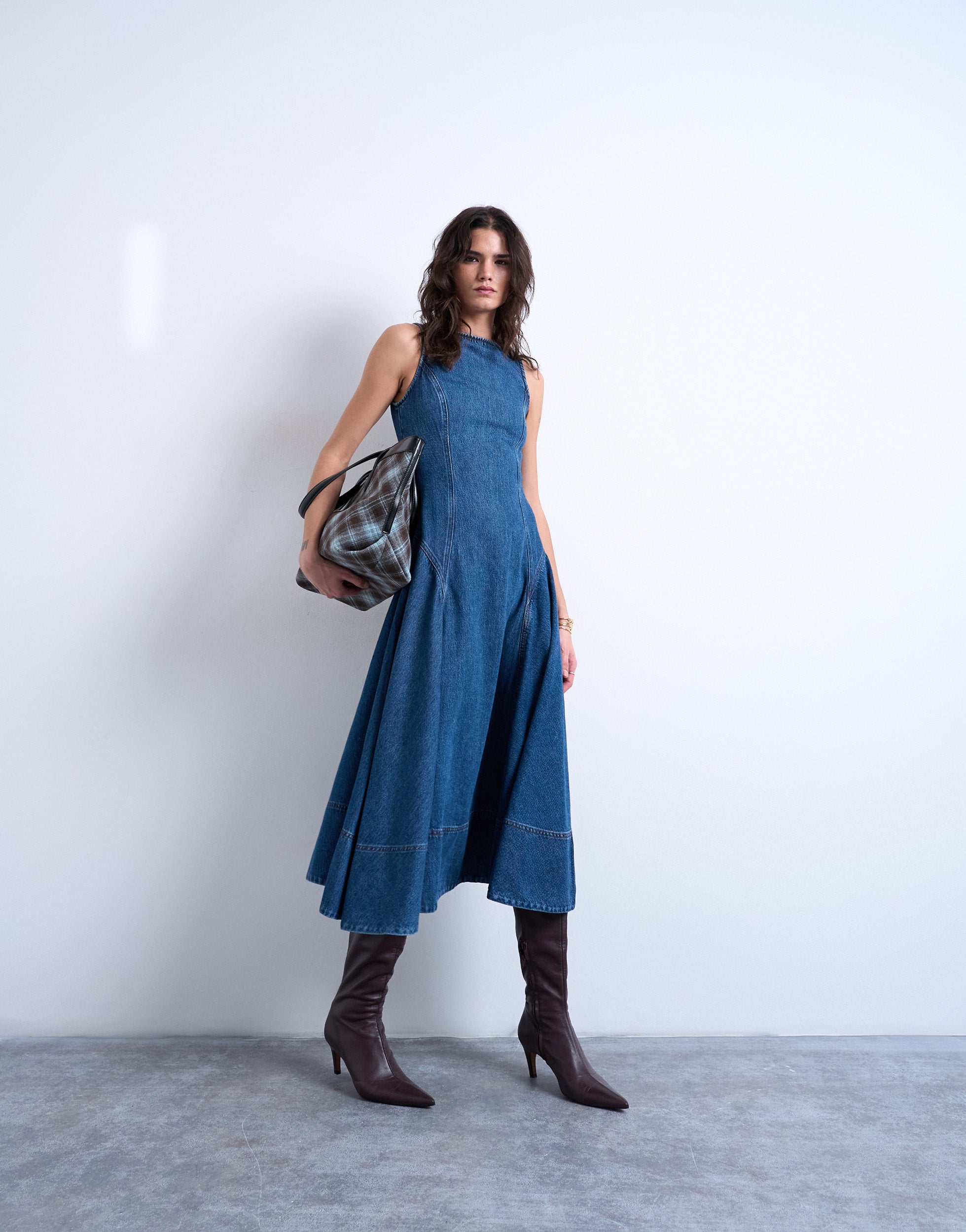 topshop ladies dresses TOPSHOP Lace Trim Midi Slip Dress