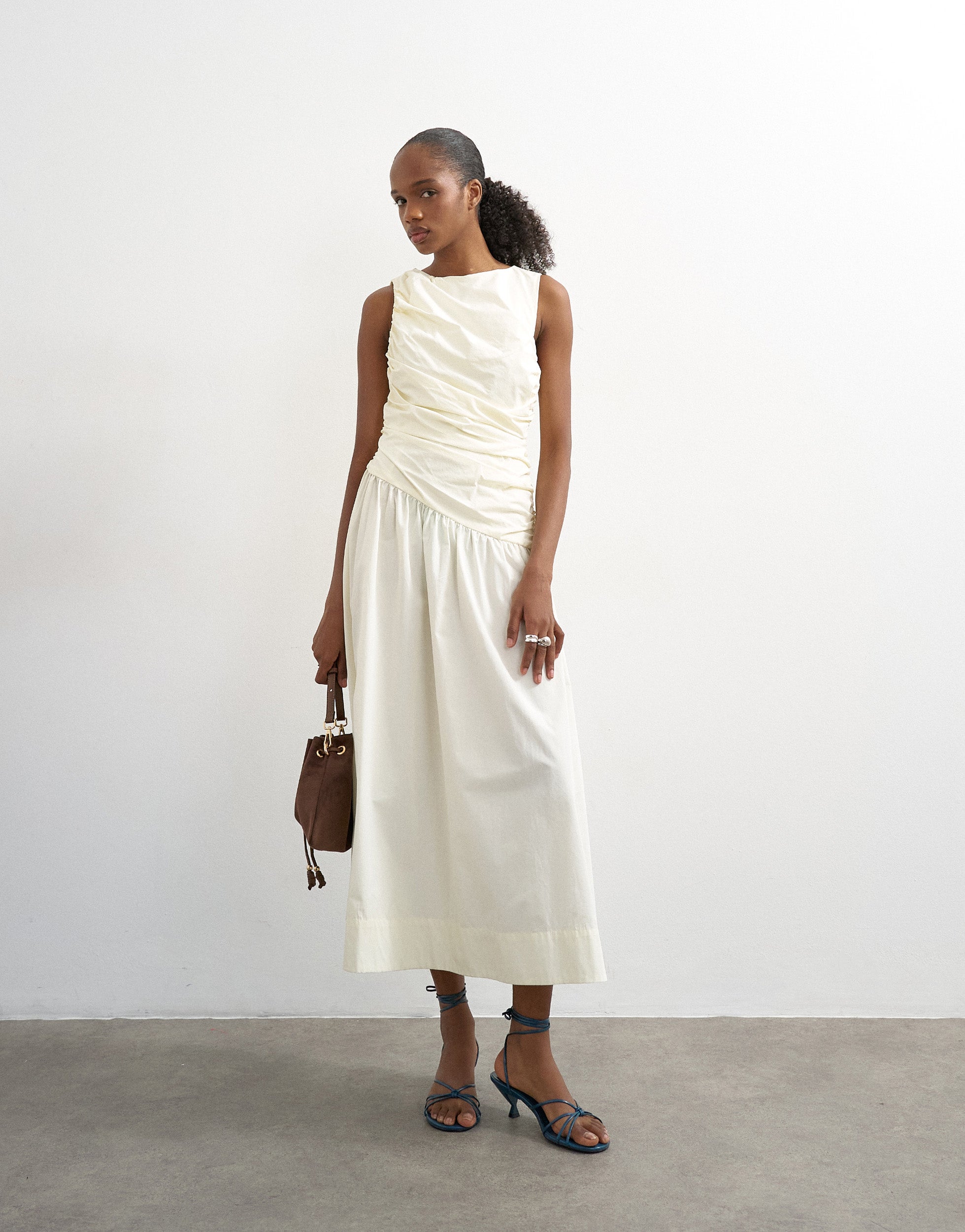 topshop cream maxi dress Nanna Sleeveless Maxi Dress