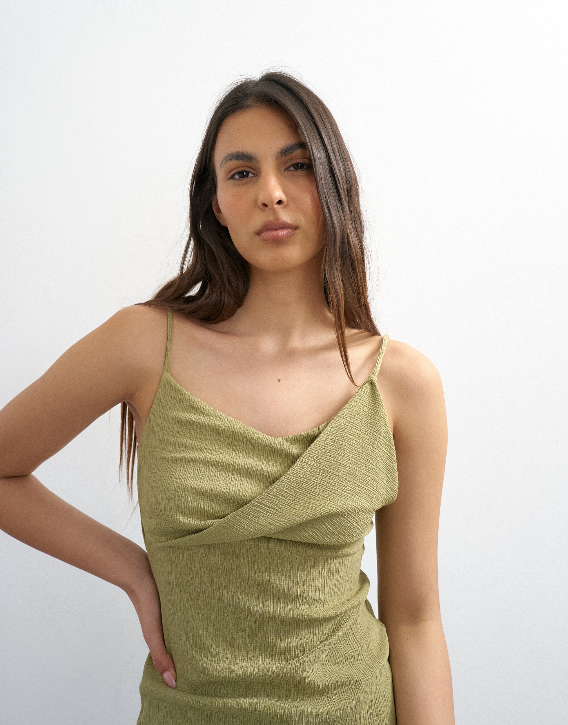 TSCLARA Top | Medium Green | TOPSHOP TSCLARA Top | Medium Green | TOPSHOP