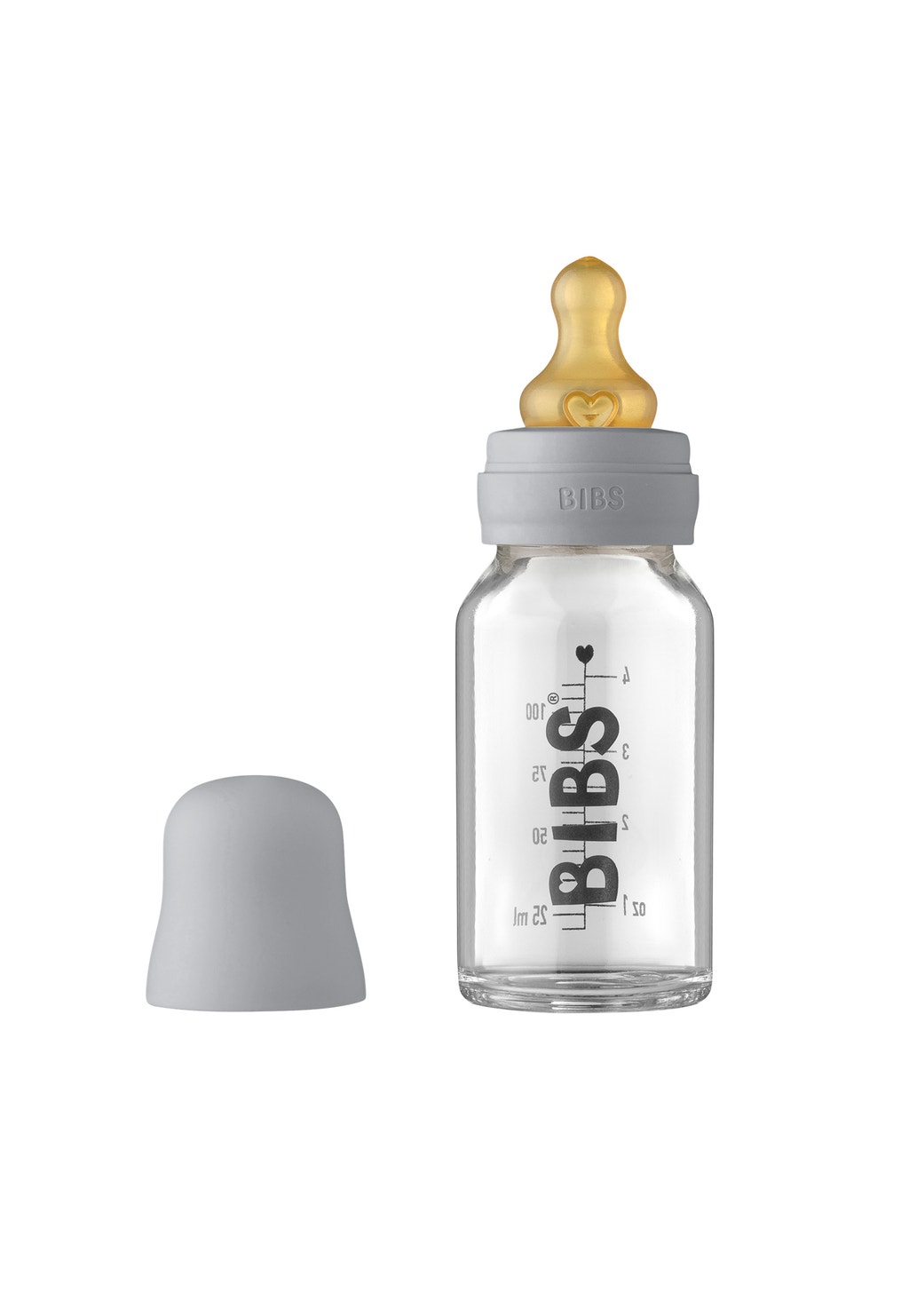 BIBS Baby Glass Bottle Complete Set Latex 110ml Beige MAMA.LICIOUS®