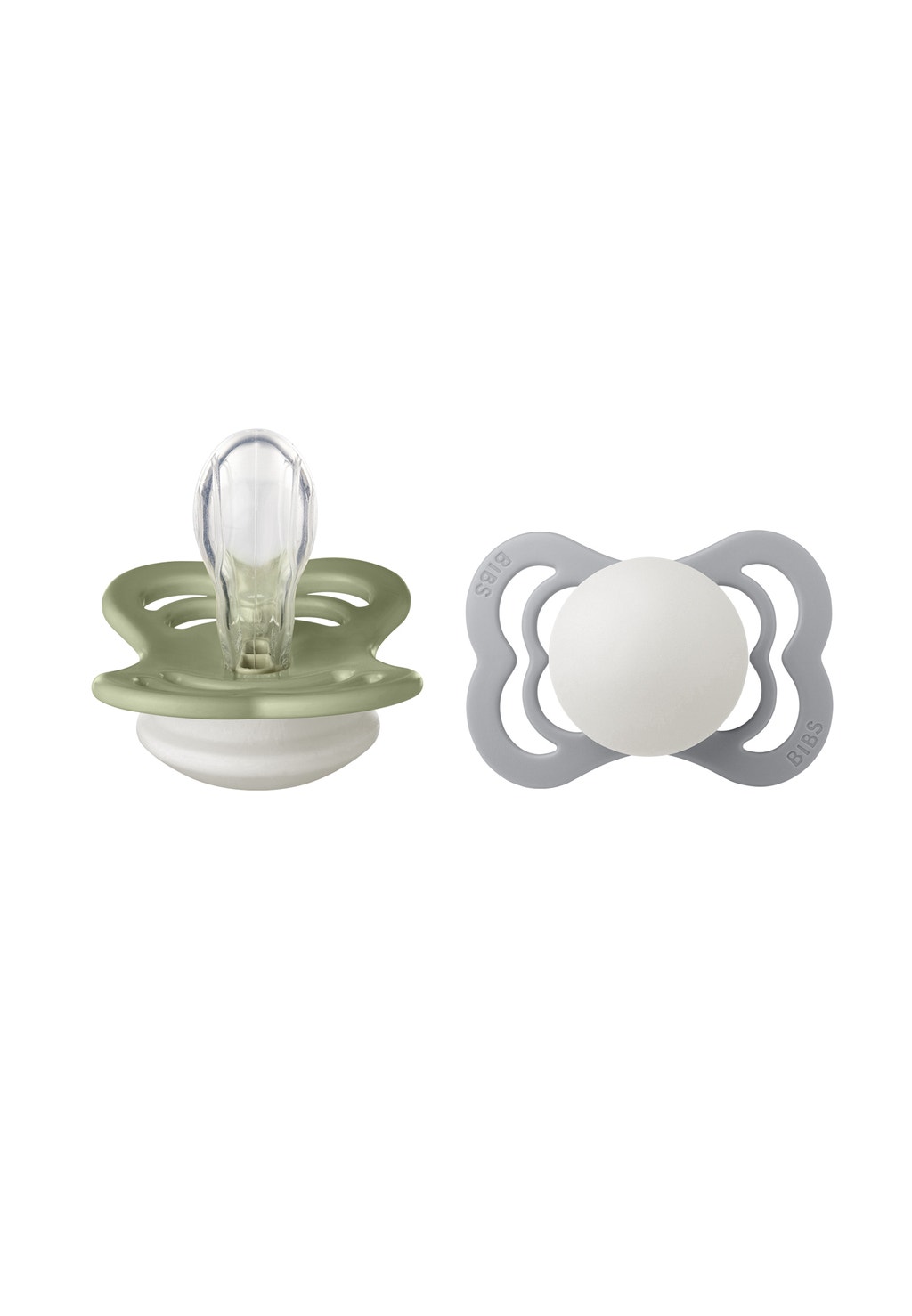 BIBS Supreme 2 PACK Silicone GLOW Light Green MAMA.LICIOUS®